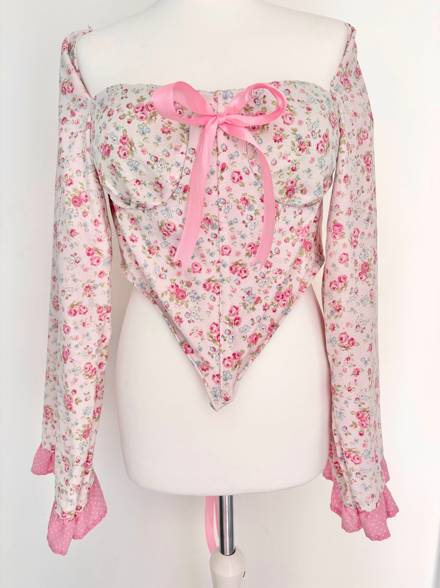 Floral spring corset