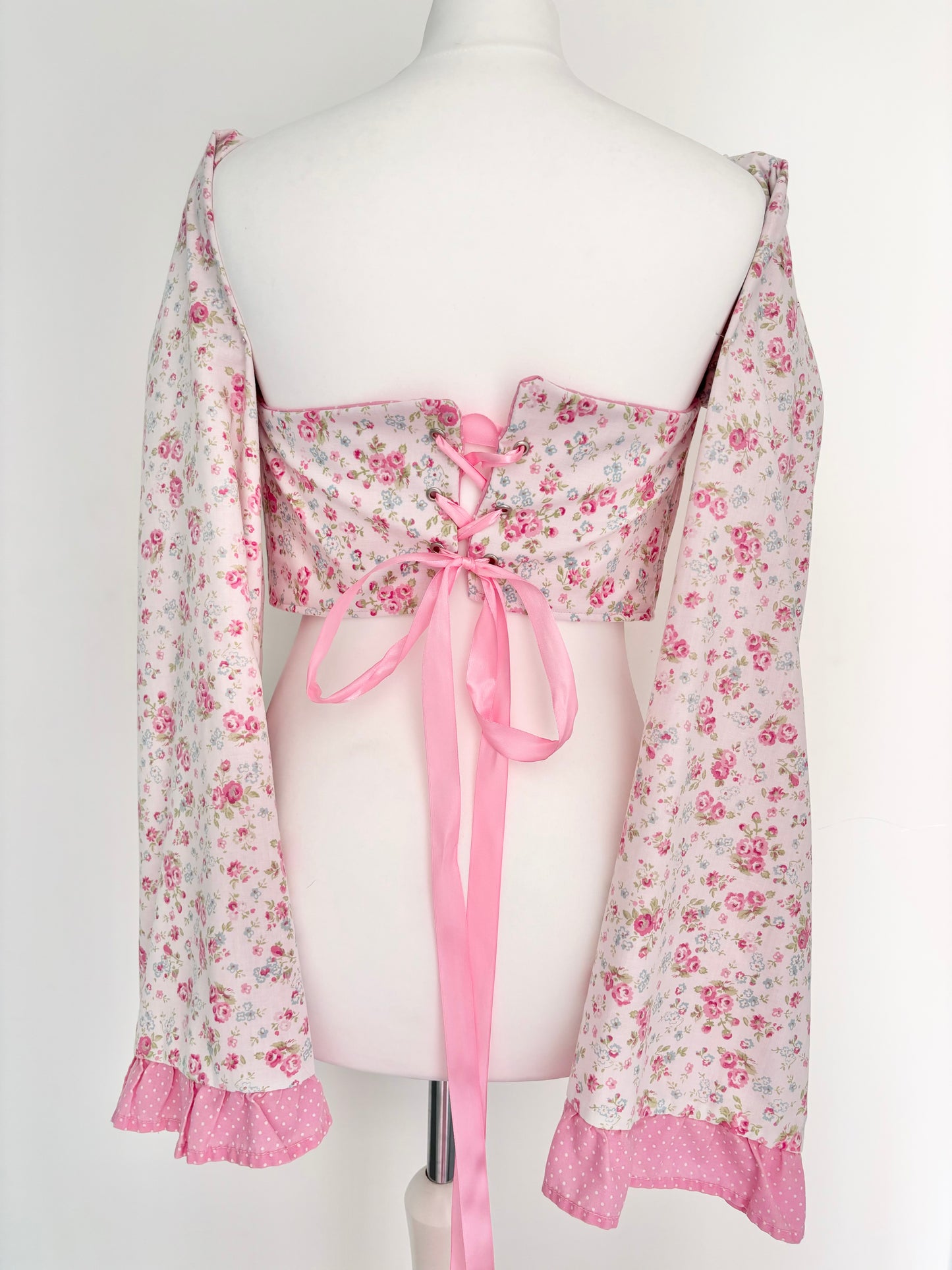 Floral spring corset