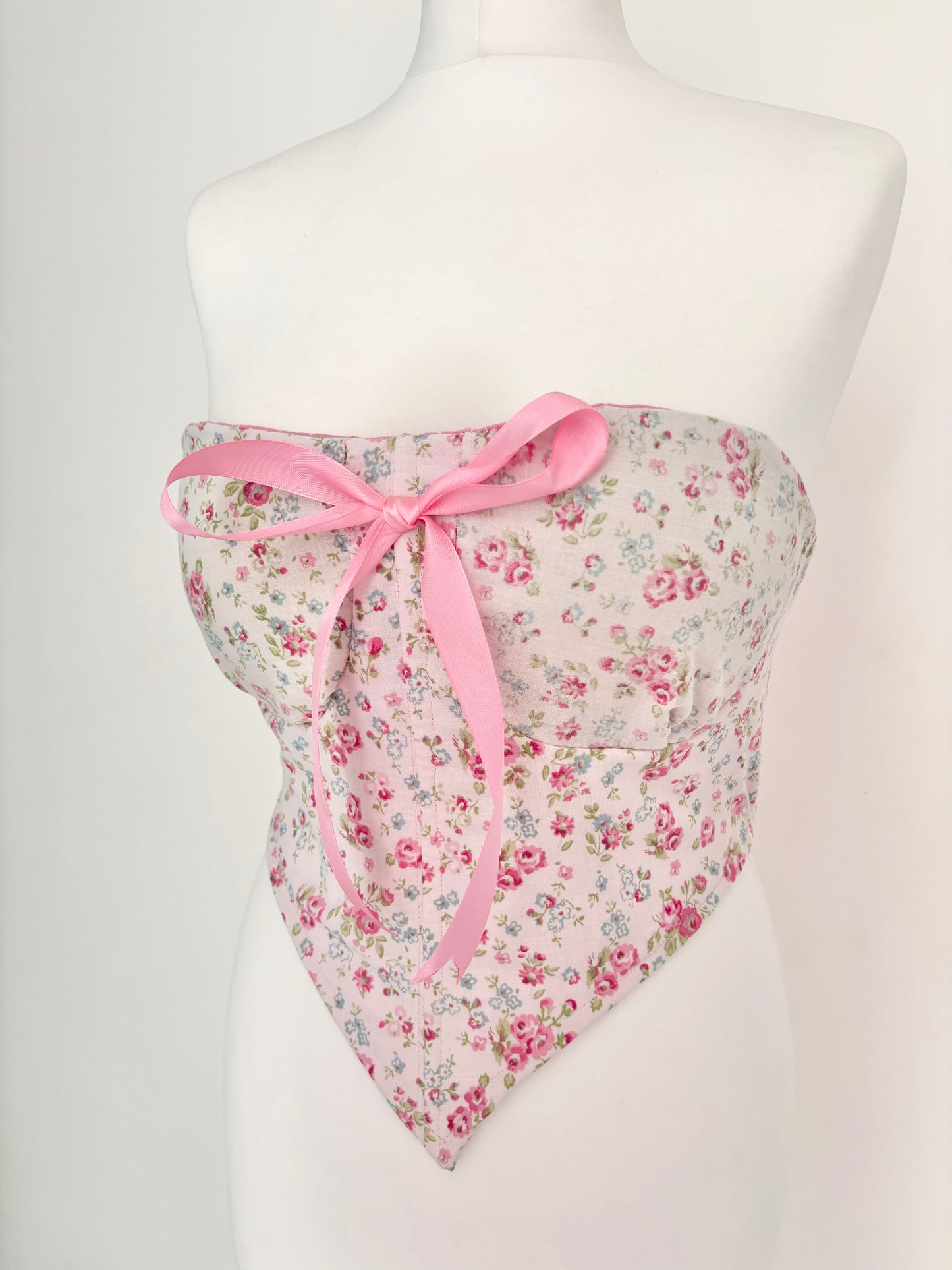 Floral spring corset