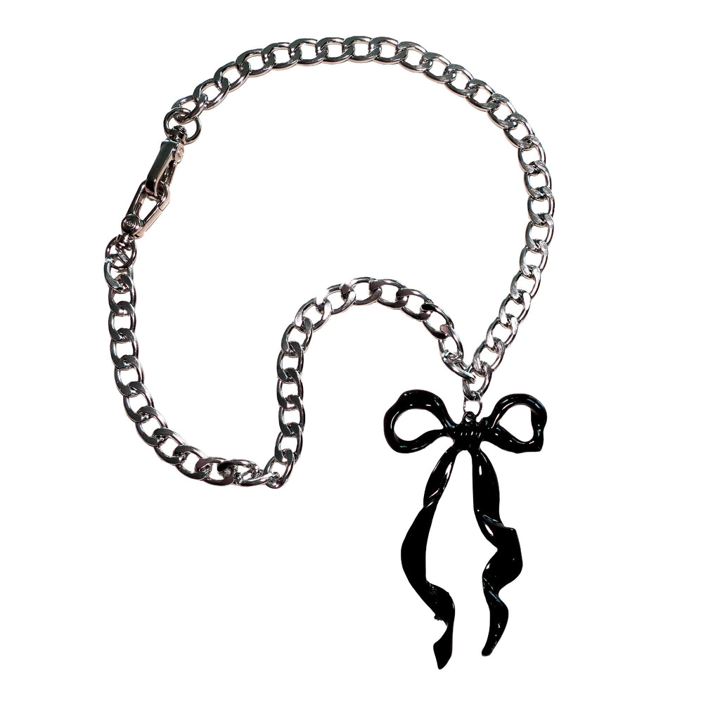 Chain bow necklace