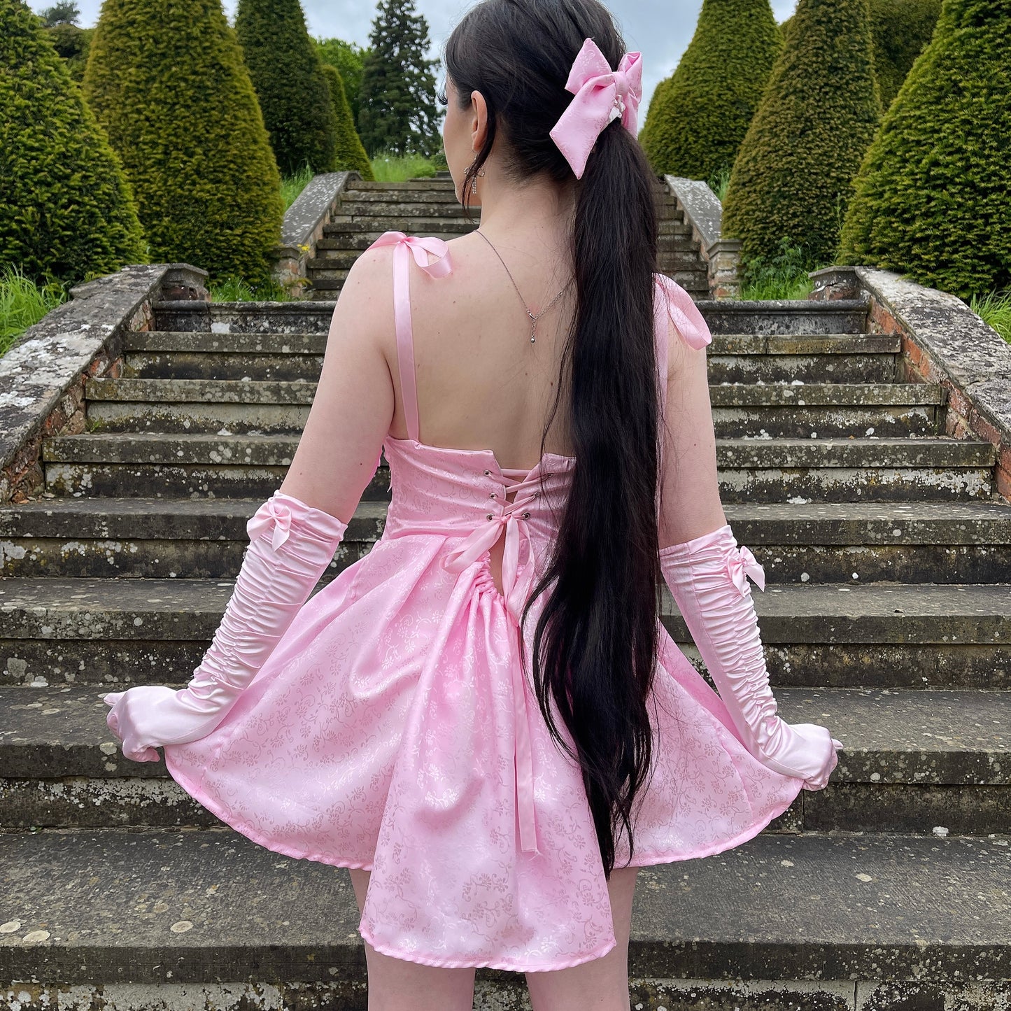 “Babydoll” pink dress