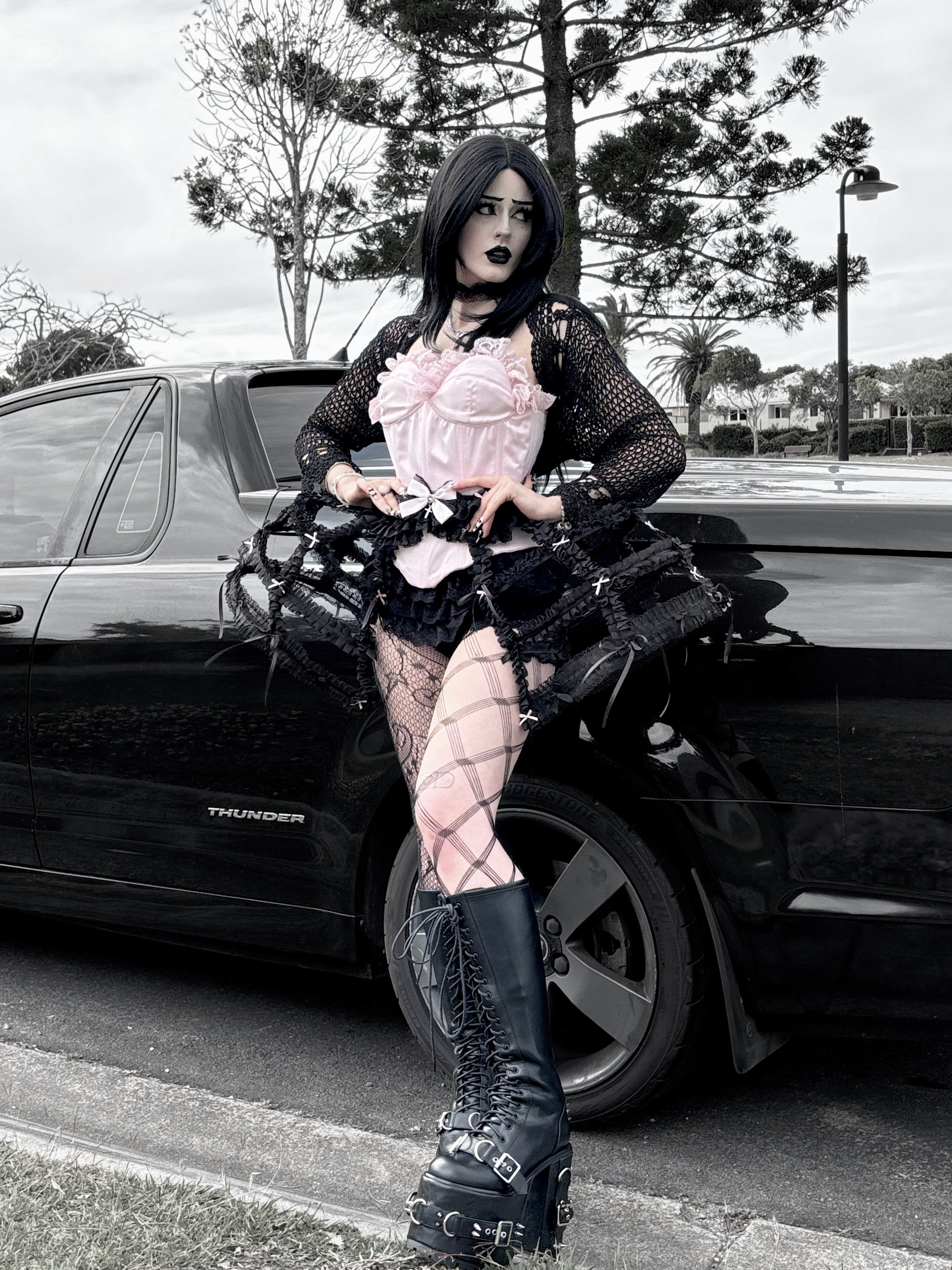 Goth Antoinette cage skirt