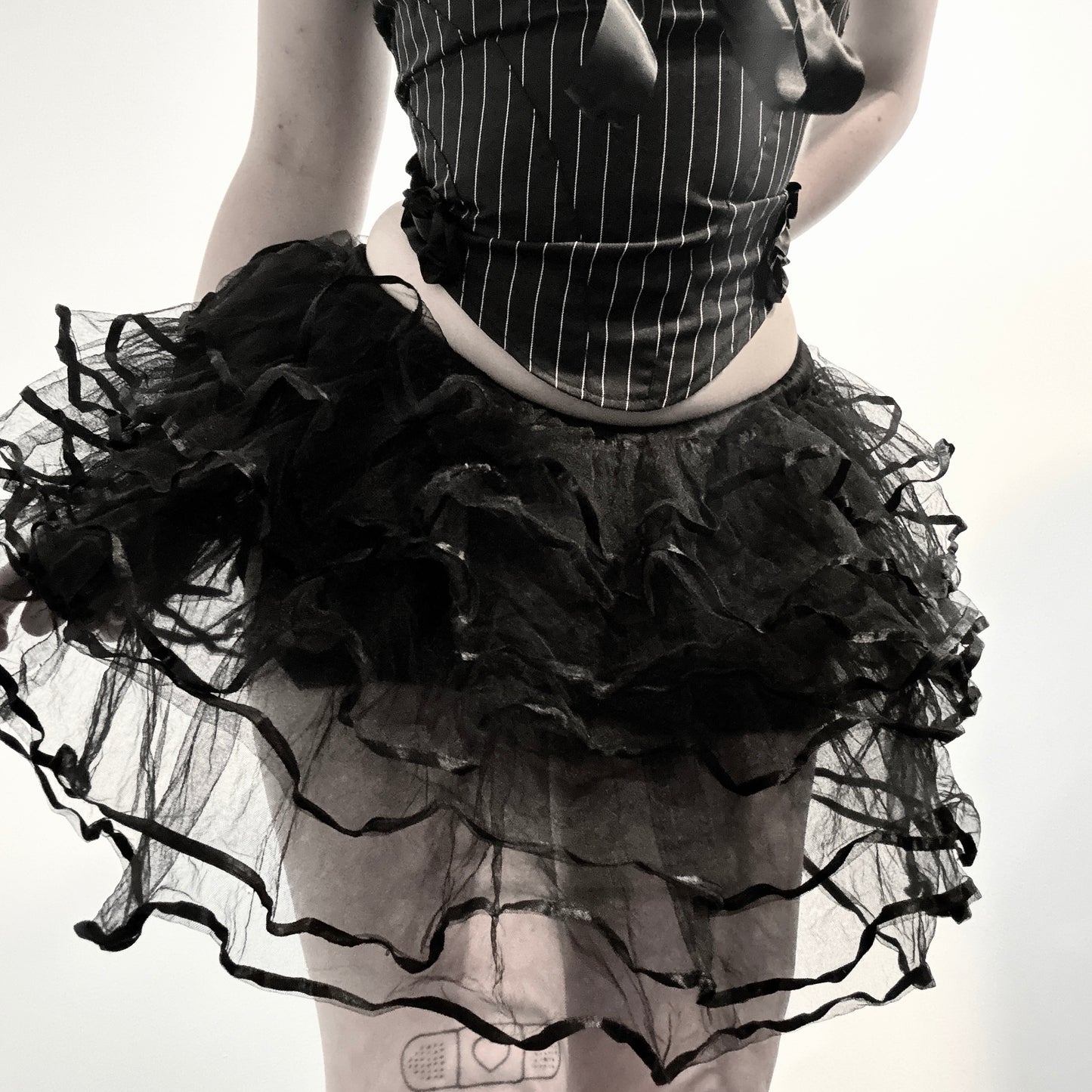Black layered tutu skirt