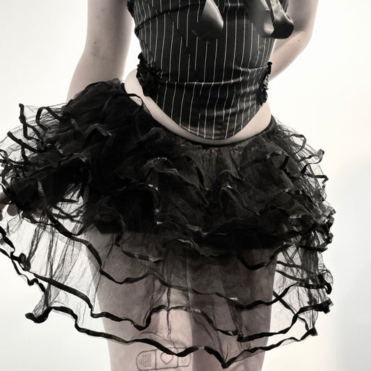 Black layered tutu skirt
