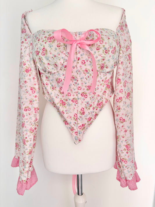 Floral spring corset