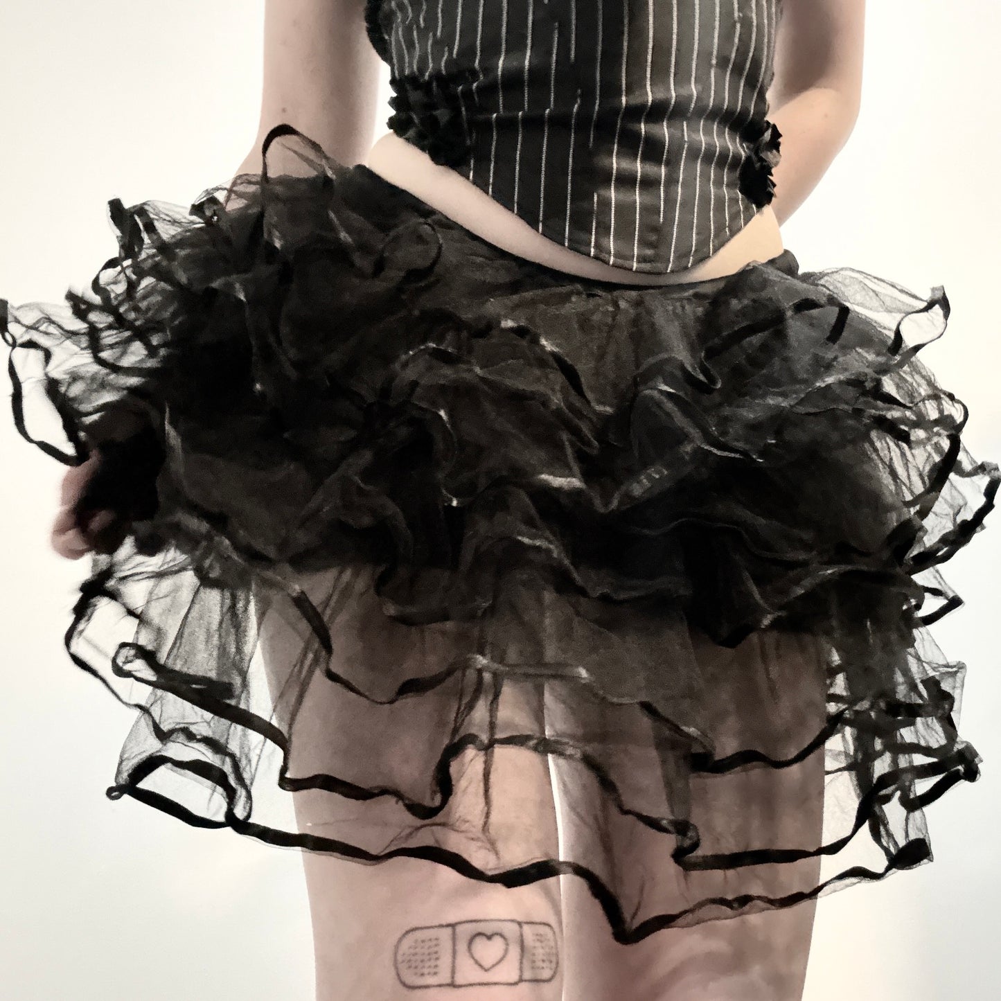Black layered tutu skirt