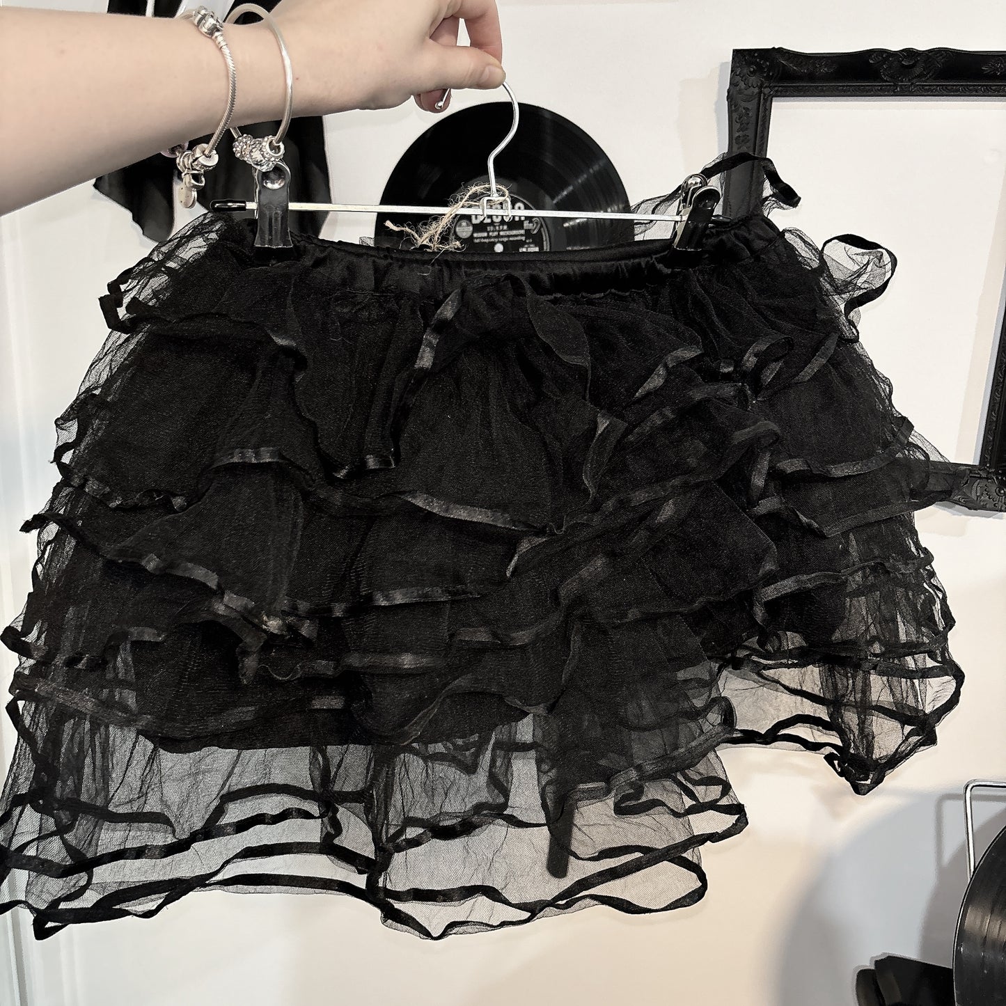 Black layered tutu skirt