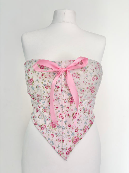Floral spring corset